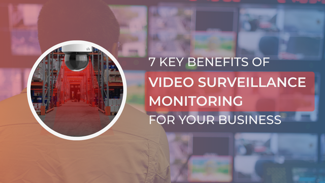 Real-time security camera footage of a business location