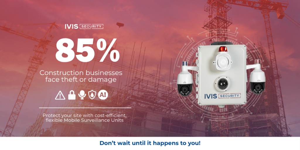 Jobsite security camera trailer rental